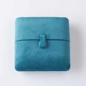 Shop Khoi Teal Velvet Jewelry Box